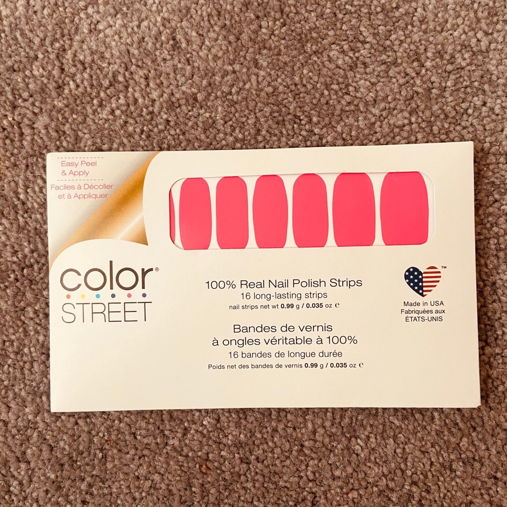 Pink Color Street Nails